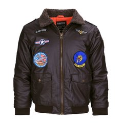 Kids flight jacket PU leder