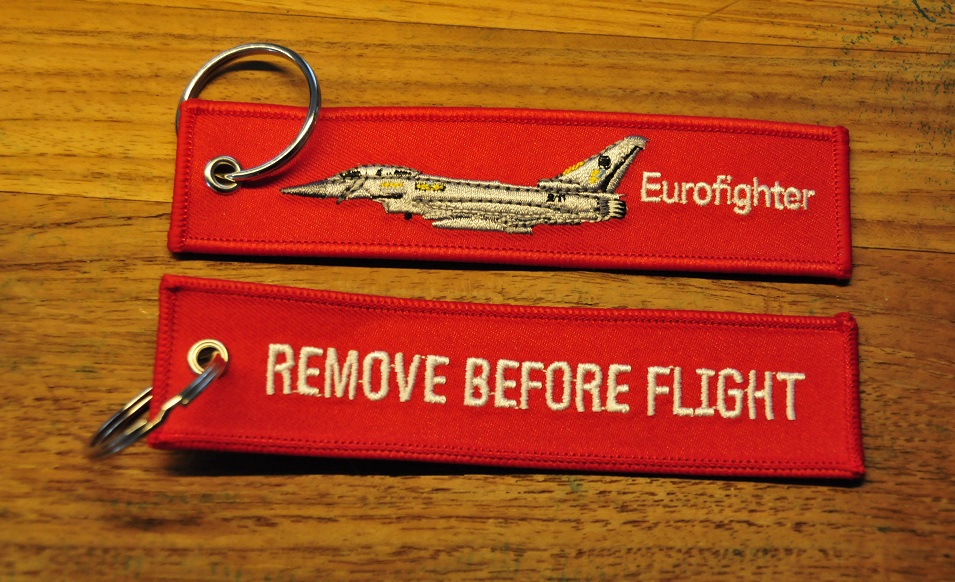EUROFIGHTER REMOVE BEFORE FLIGHT keychain keyring