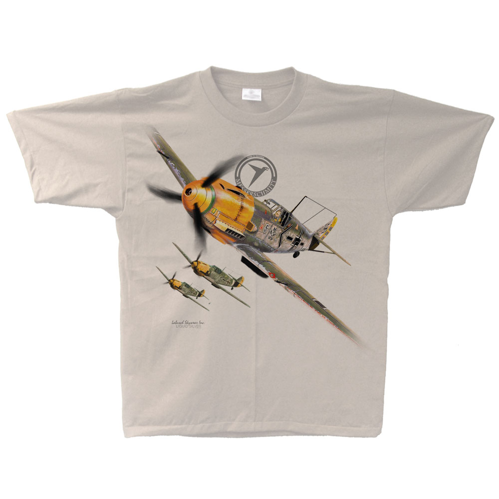 Flyingraphics aviation themed T Shirt 'Messerschmitt Bf109' 