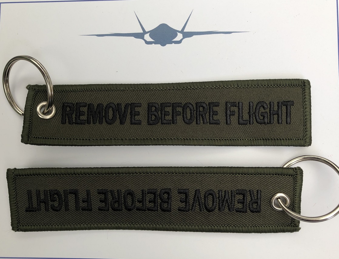 Remove before flight keychain keyring