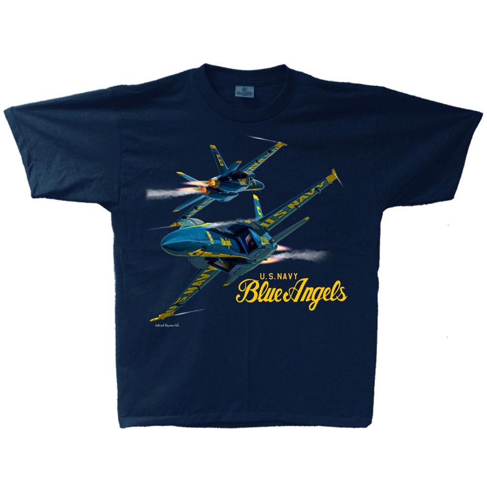 JINGSHIKEJIFAZHAN Us Navy Blue Angels Men Comfortable Shirts