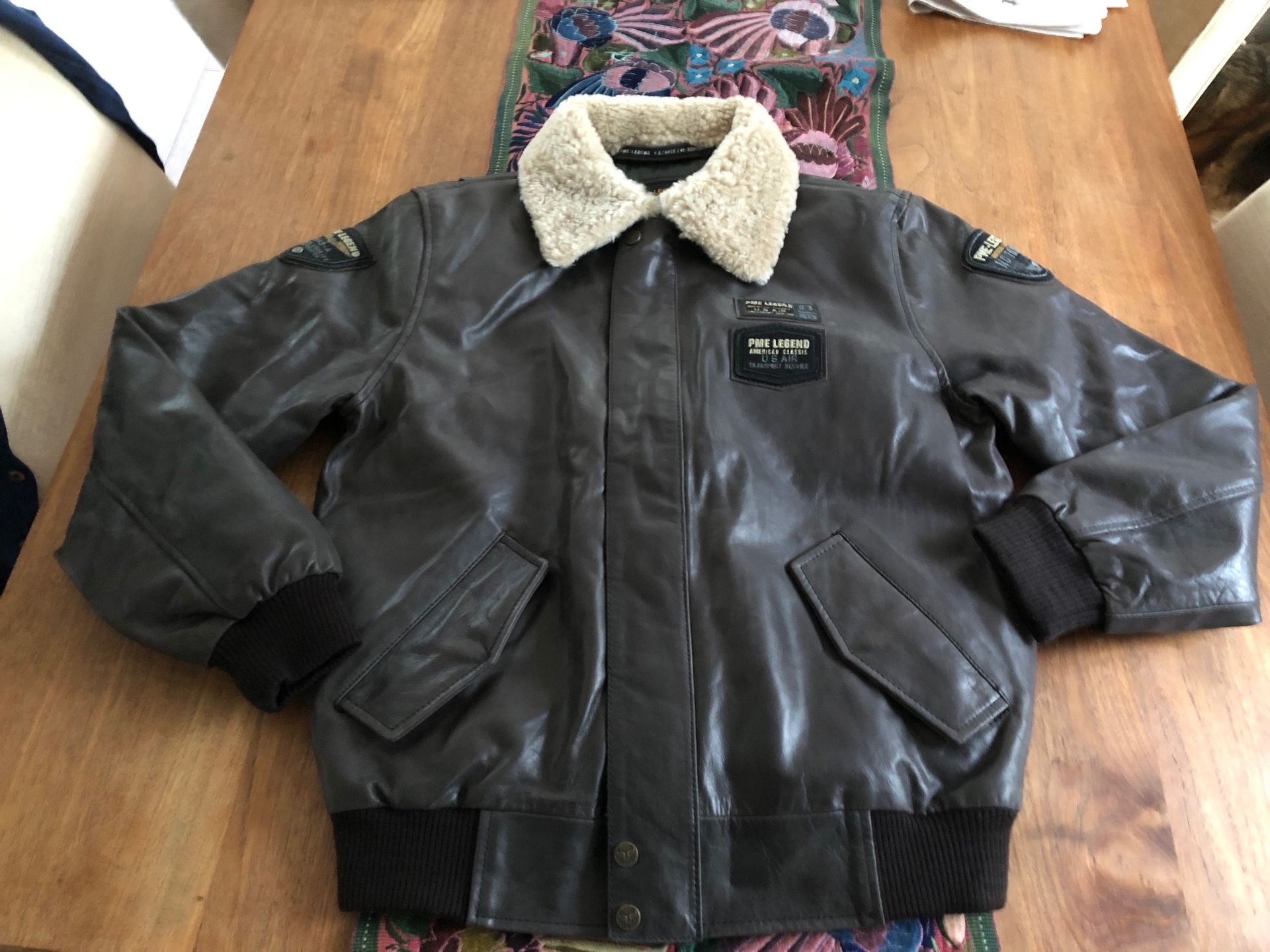 leather flight jacket PME Legend size Medium - the Aviation Store.net