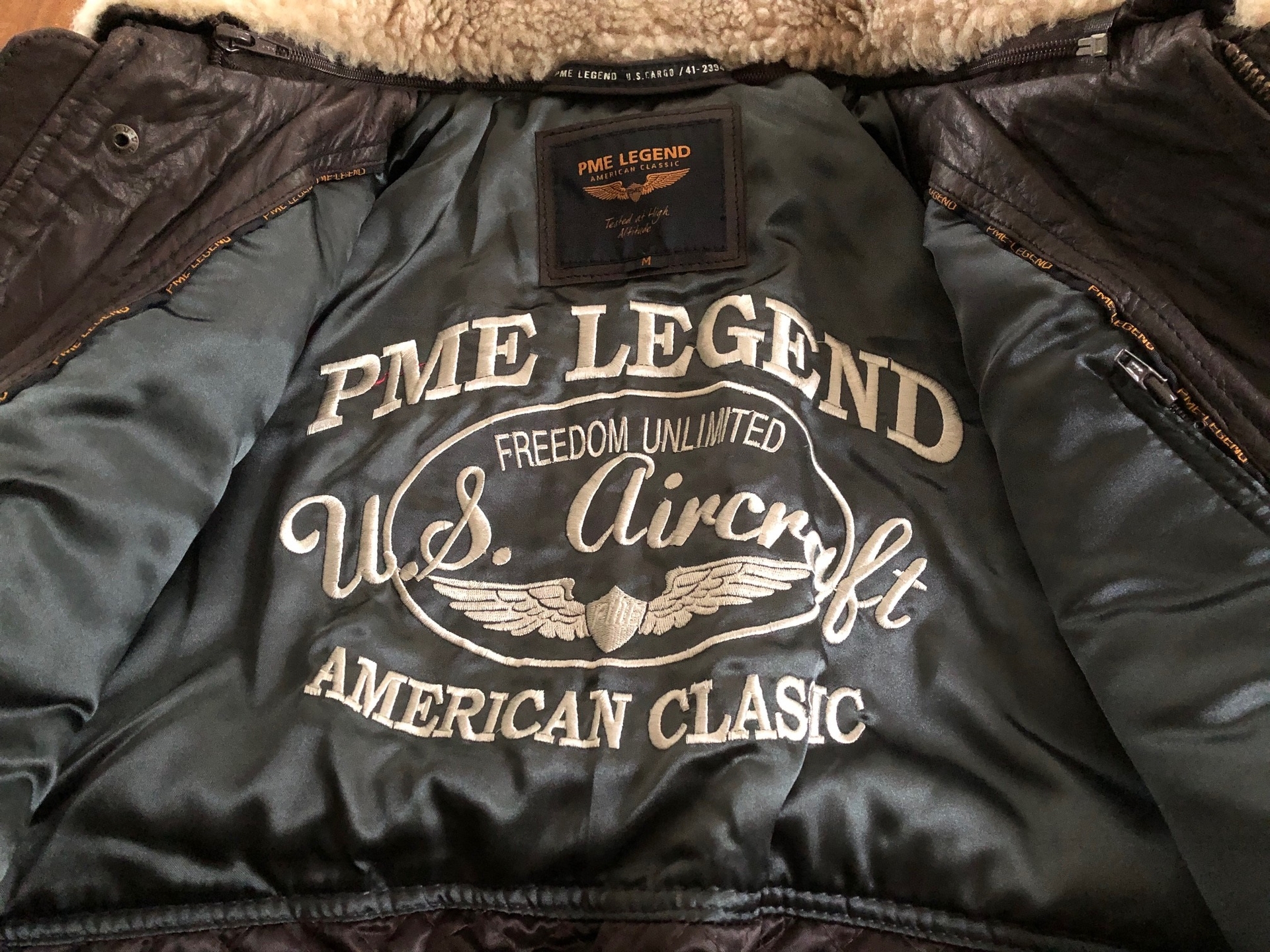 leather flight jacket PME Legend size Medium - the Aviation Store.net