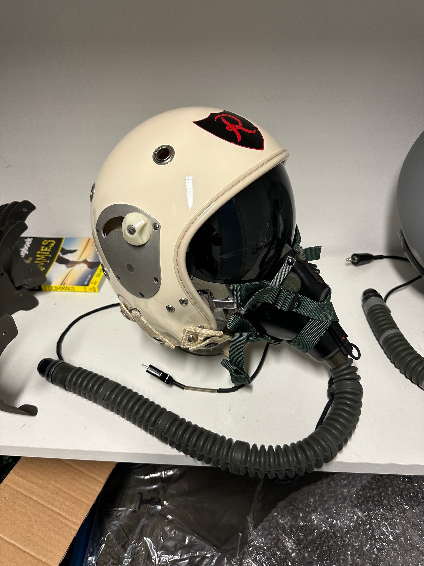 ドイツ空軍 GUENEAU TYPE 458 ヘルメット＆MBU-5/P German Air Force GUENEAU TYPE 458 Flight Helmet & MBU-5/P