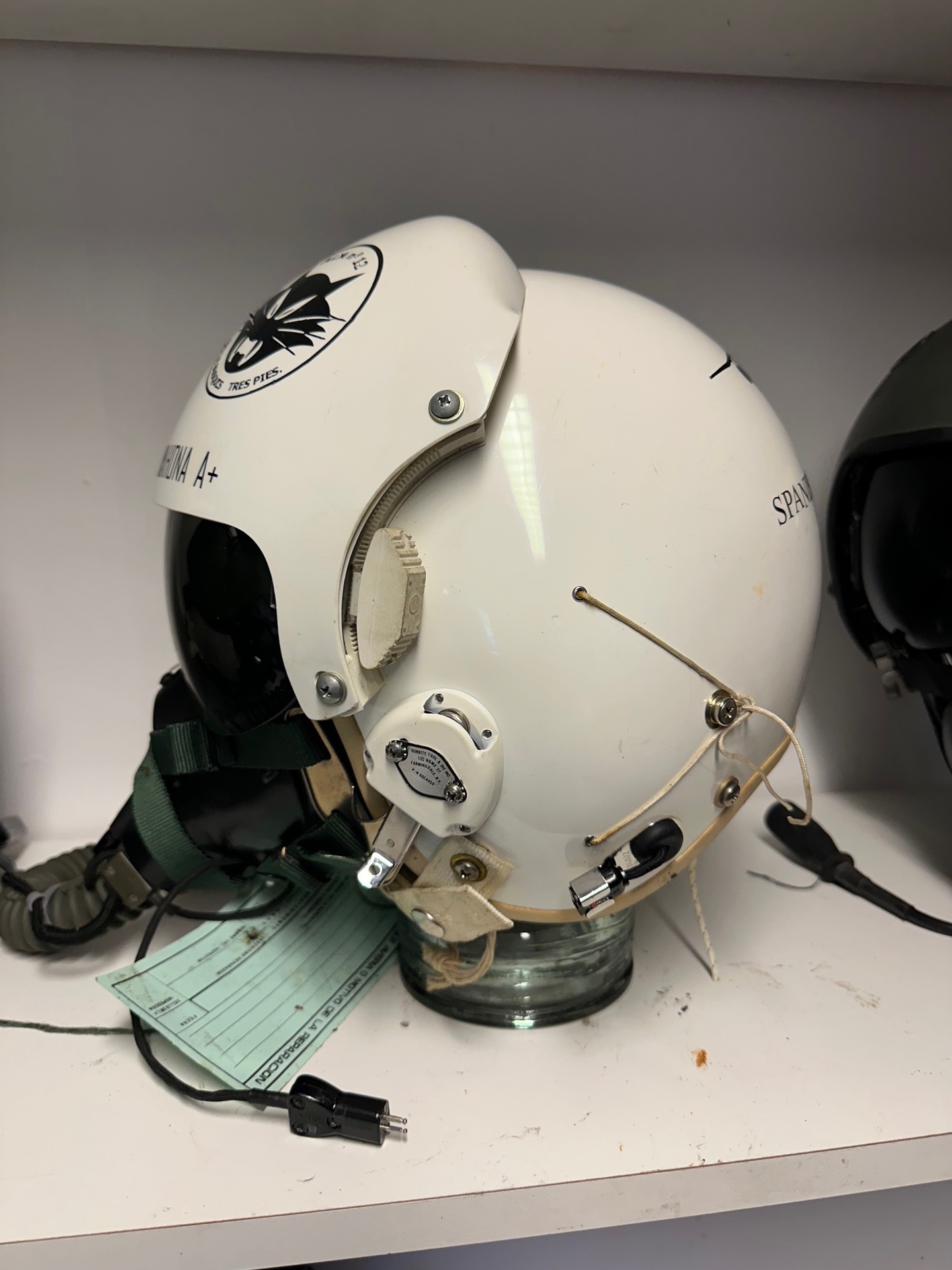 HGU-26/P flight helmet + MBU-5/P oxygen mask NASA markings