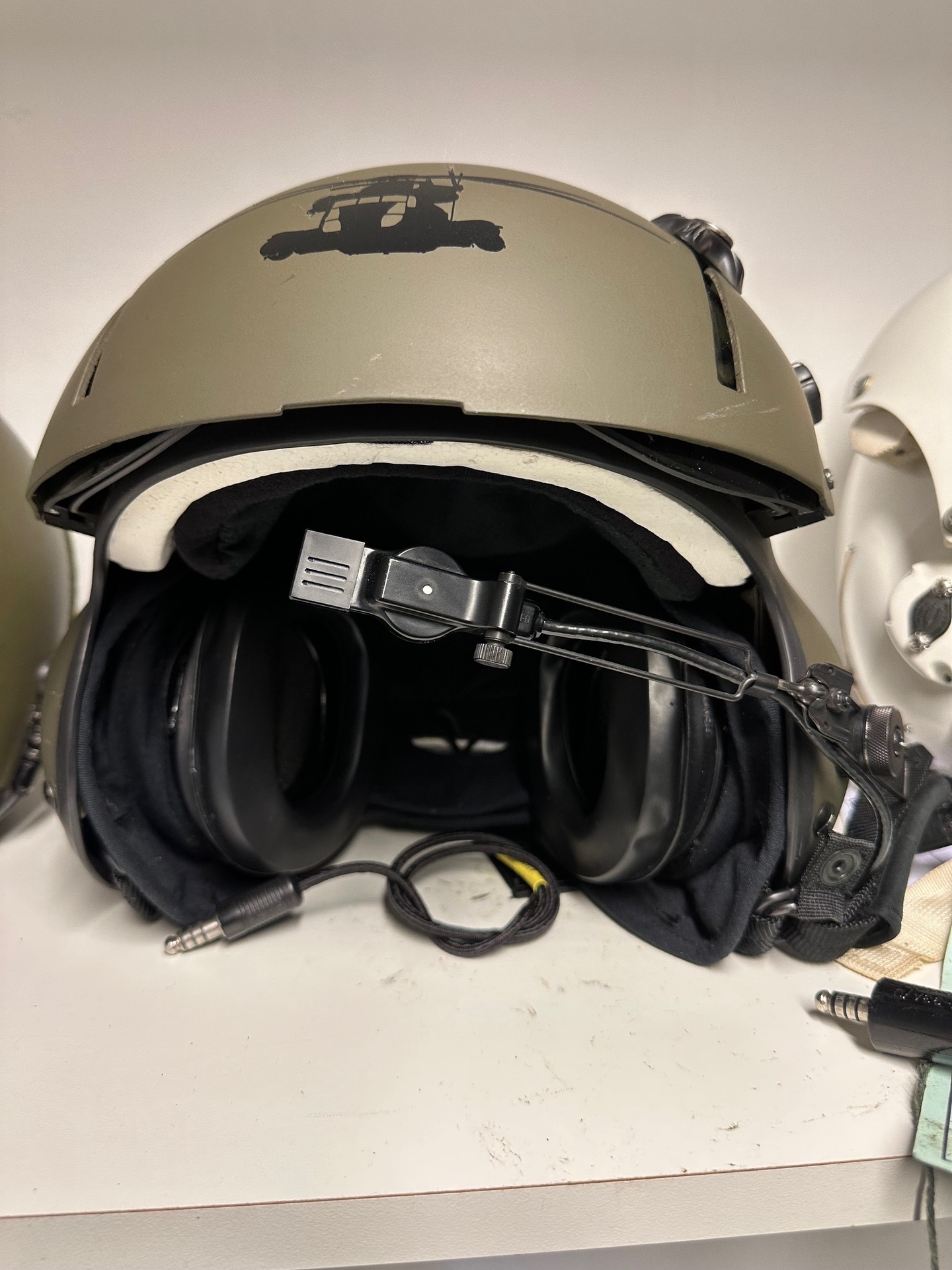 Gentex SPH-4B helicopter flight helmet dual visor - the