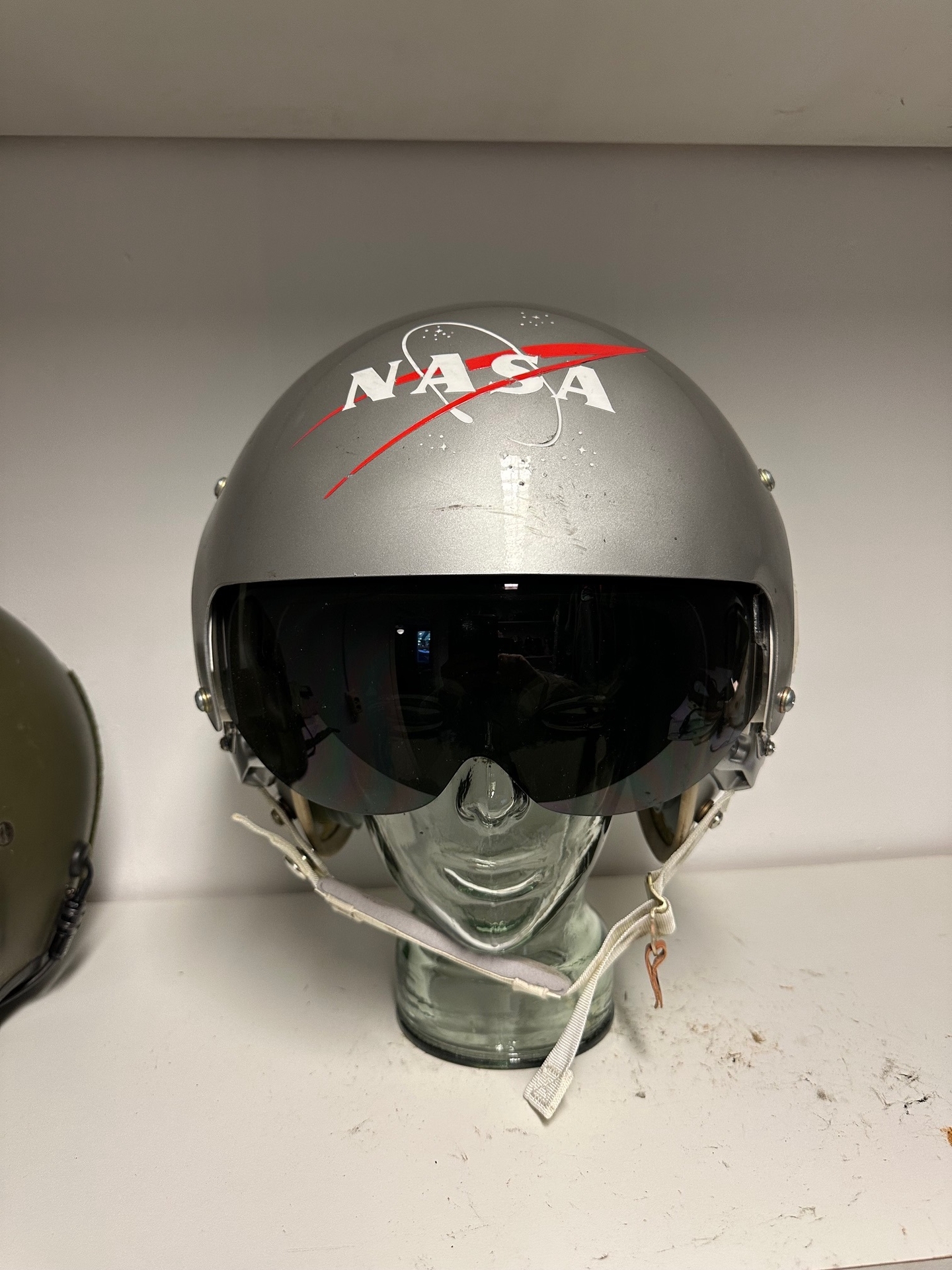 HGU-26/P flight helmet + MBU-5/P oxygen mask NASA markings