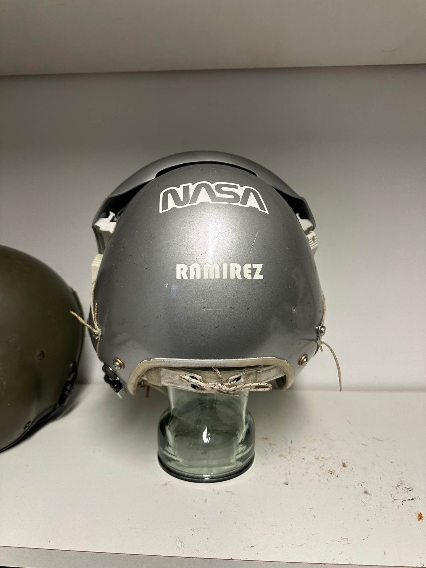 HGU-26/P flight helmet + MBU-5/P oxygen mask NASA markings