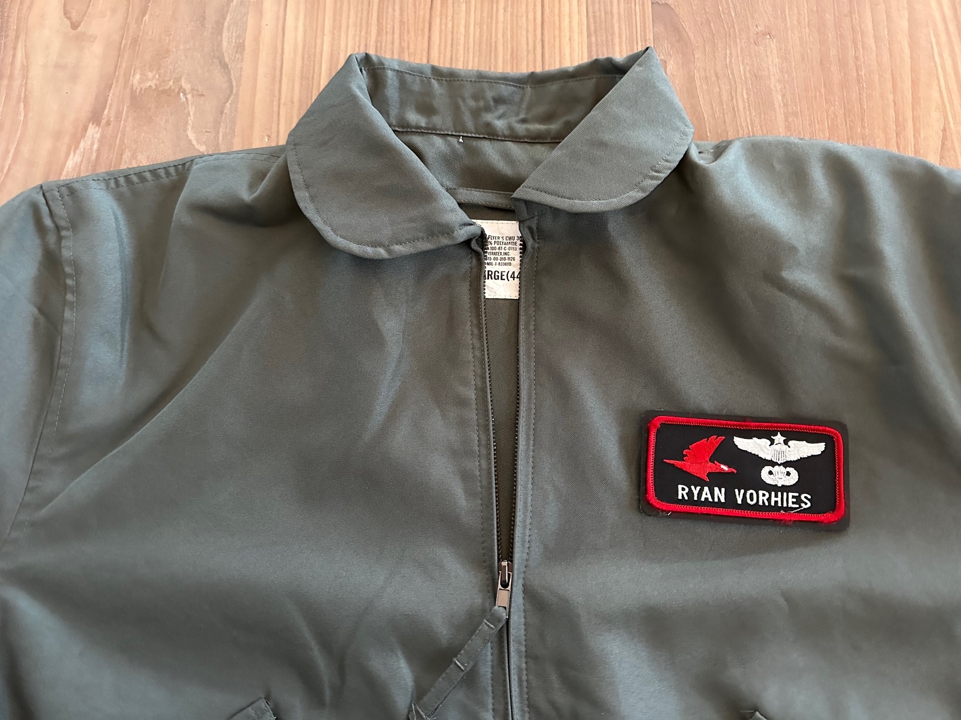 ジャケット・アウター FIREXcwc-36p FLIGHT JACKET USAF CWU-36/P Summer Flyers Jacket Nomex Men's XLarge 46-48
