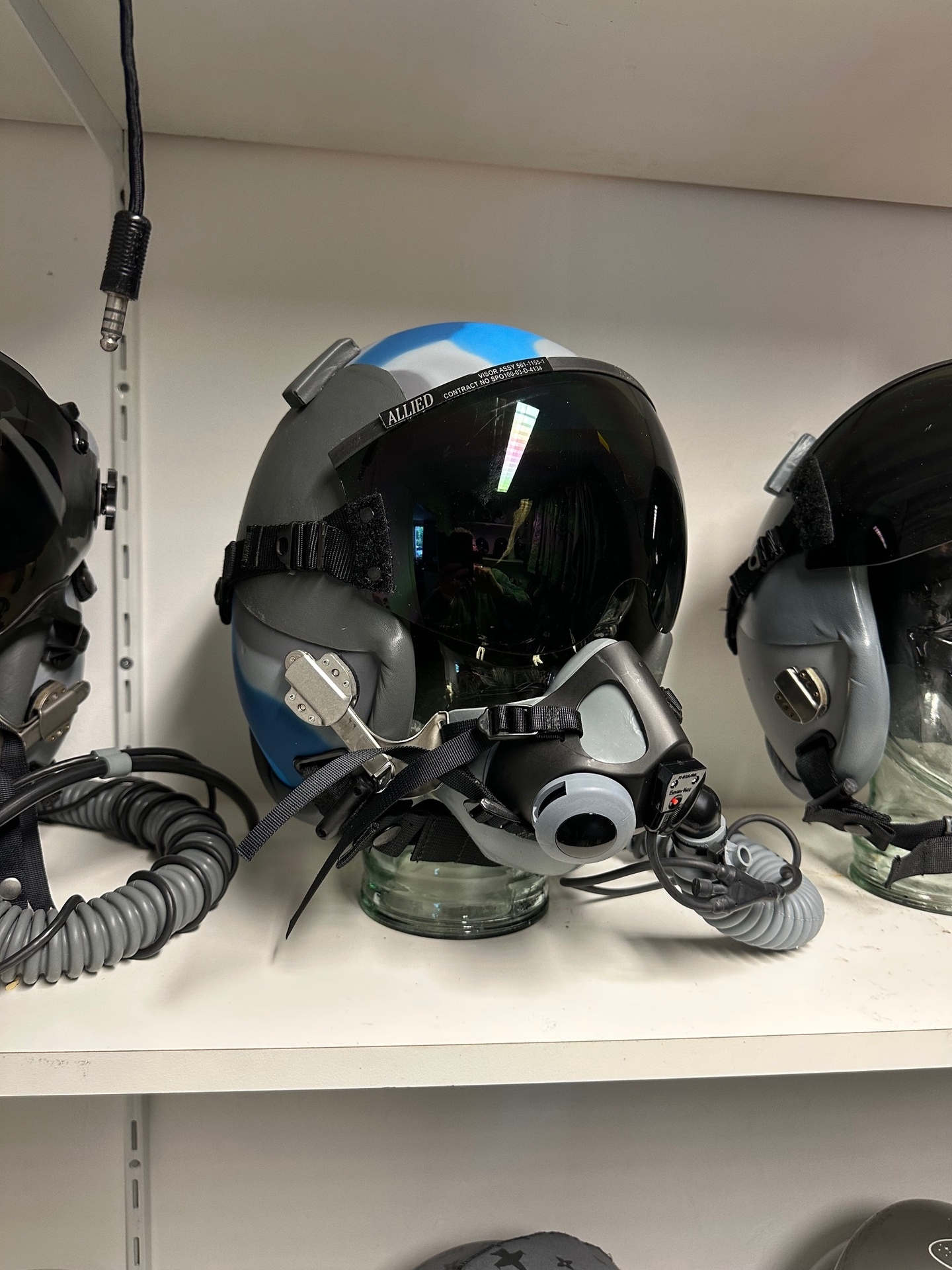 米軍空軍HGU55/pパイロット用ヘルメット2006年官給品GENTEXサイズＬ HGU-55/P flight helmet size Large Aggressors Squadron