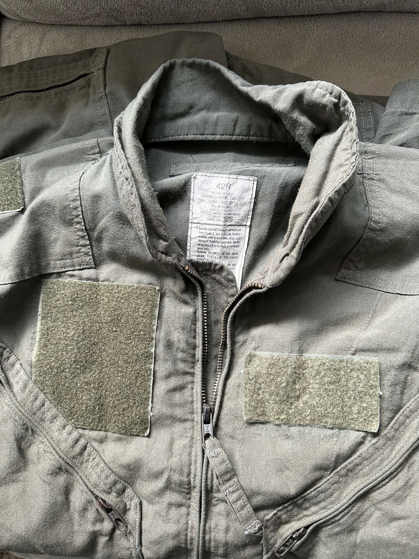 Nomex CWU-27/P sage green size 42 Regular New - the Aviation