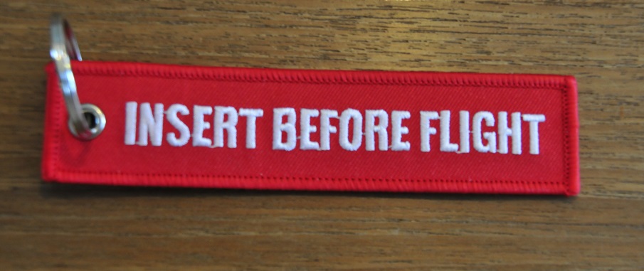 INSERT BEFORE FLIGHT keychain keyring the Aviation Store