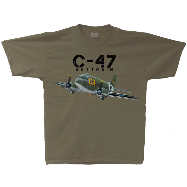 C-47 Dakota vintage T-Shirt t shirt Green