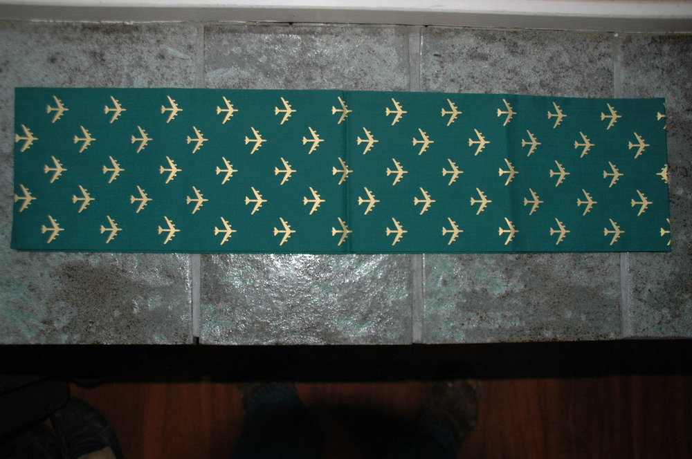 Pilot scarve B-52 squadron Green with B-52 in gold