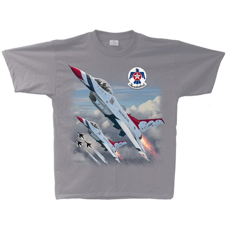 the Thunderbirds T-shirt  USAF aerobatic team t shirt