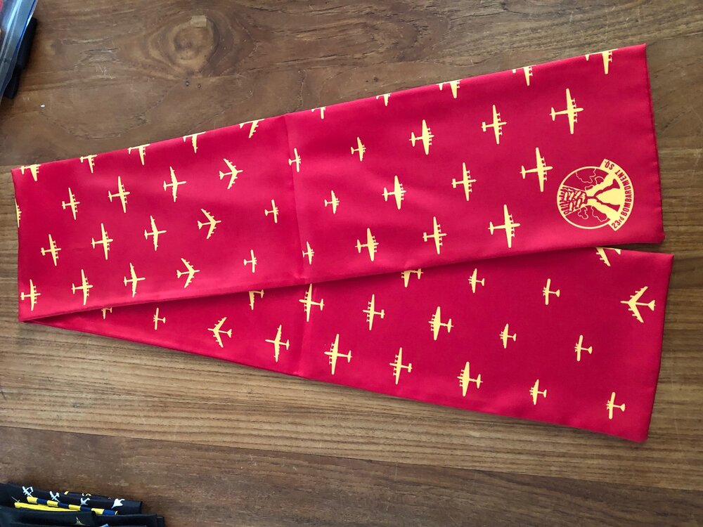 23rd Bombardment Squadron pilot scarf B-52 bomber aircraft