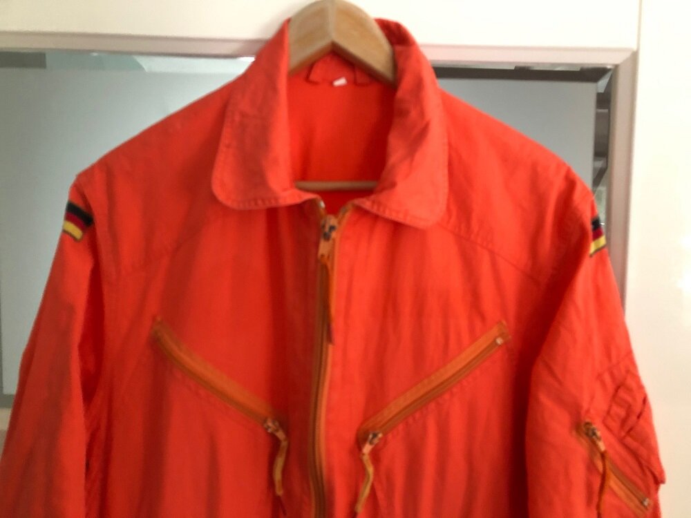 Orange flight suit Germany Navy size 10