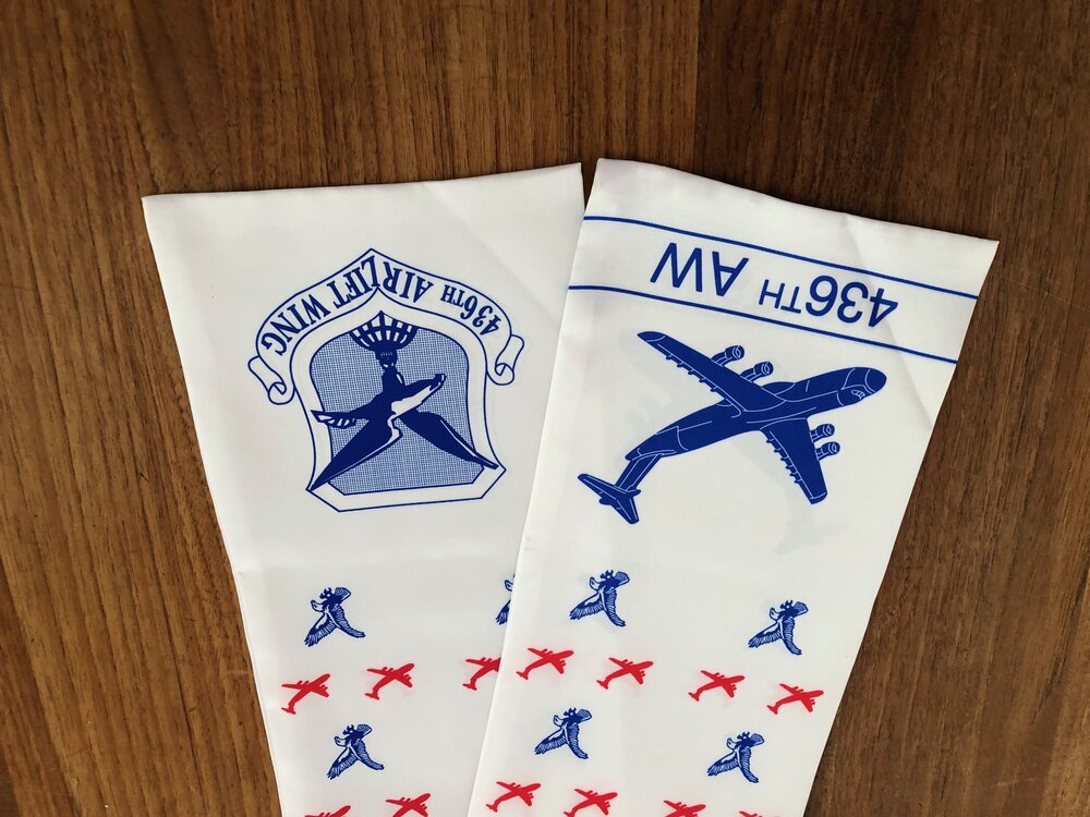 Pilot scarf 435th Airlift Wing C-5 Galaxy