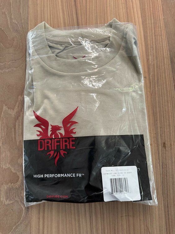 Drifire High Performance T shirt desert color Size Large long sleeve New