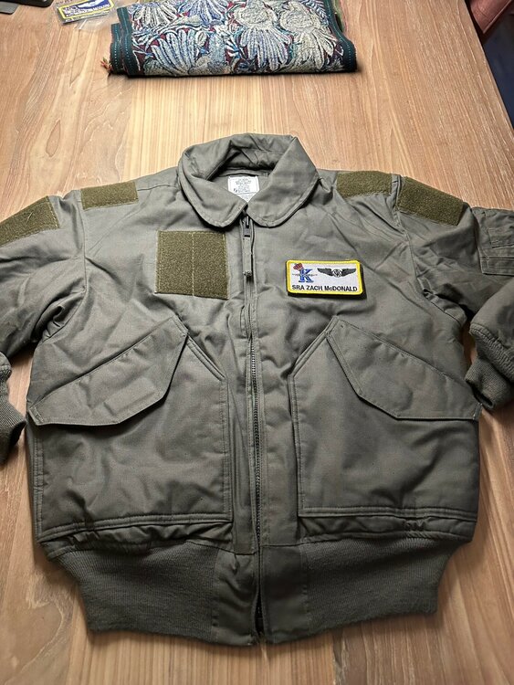 Nomex CWU-45/P flight jacket size Medium New USAF name tag