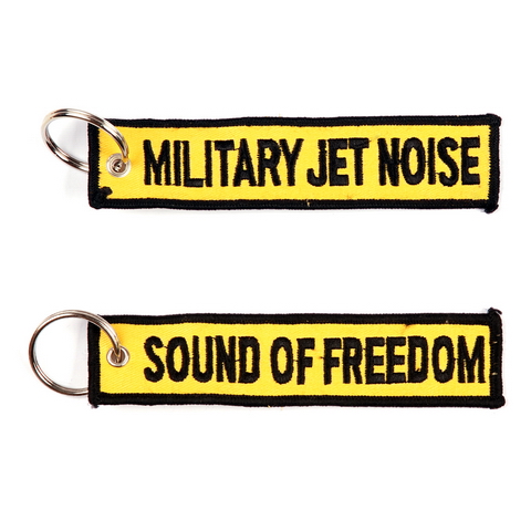 Military Jet Noise Sound of Freedom Keychain Keyring