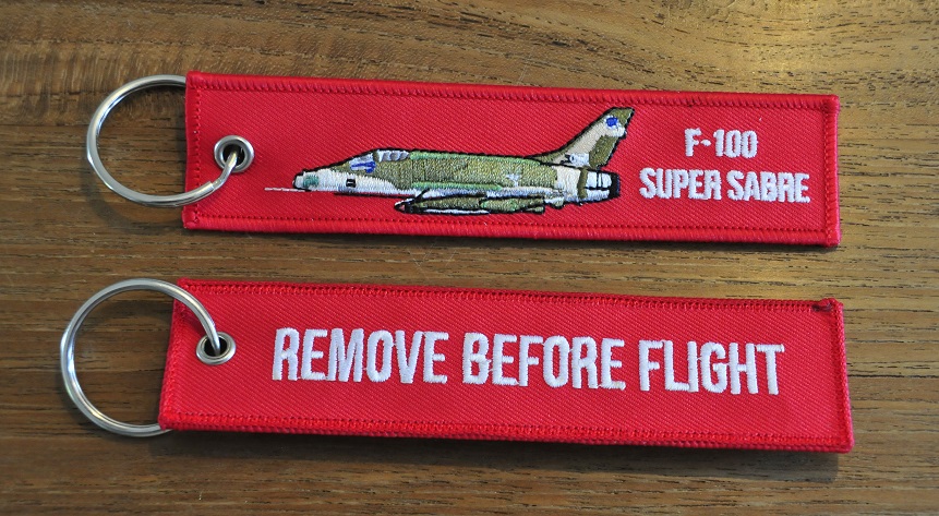 F-100 Super Sabre camo keyring keychain