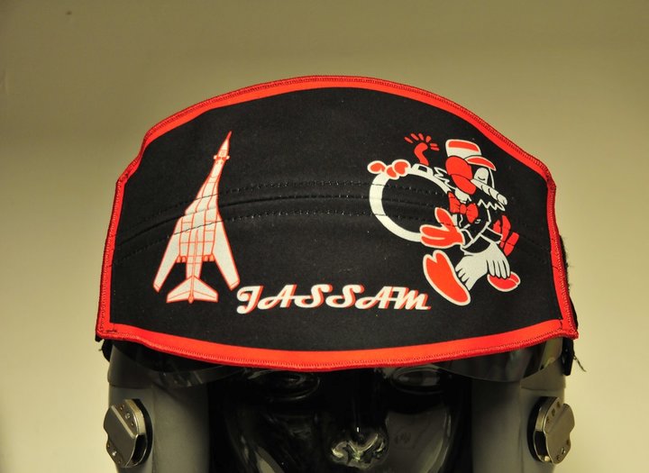 Flight helmet visor cover B1 Sq USAF the Aviation