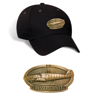 Messerschmitt Bf 109 Luxury baseball cap with metal emblem (brass cap's) Messerschmitt Bf 109