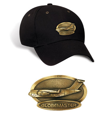 C-17 Globemaster Luxury baseball cap with metal emblem C-17 Globemaster brass cap SALE price