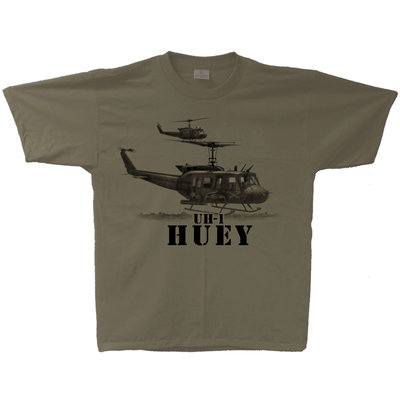 UH-1 Huey helicopter T-Shirt Vietnam War period vintage shirt