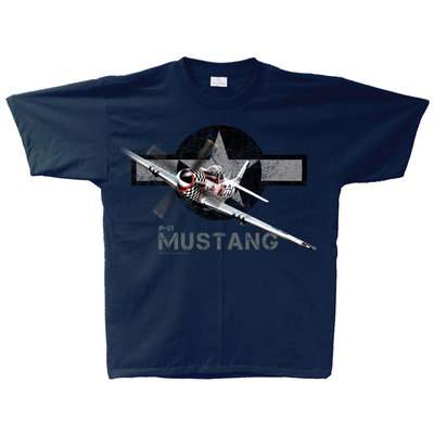 P-51 Mustang T-Shirt Adult Skywear line P-51 Mustang shirt
