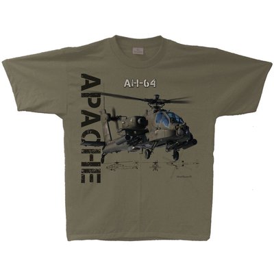 AH-64 Apache T-shirt  AH-64 Apache helicopter t shirt SALE