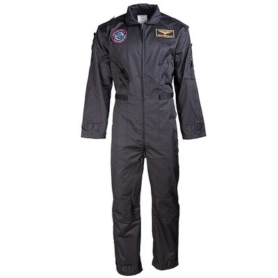 Pilot suit with patches for kid's black color