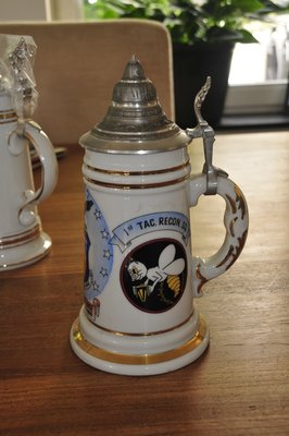 Spangdahlem Air Base Germany 1954 - 1956 Cold War Beer Stein Bier Krug