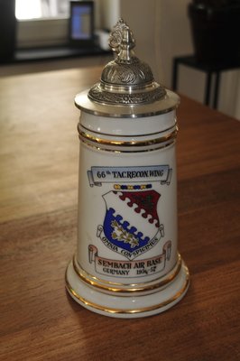 Sembach AB Germany 1956-1957 Cold War Beer Stein Bier Krug 66th TRW