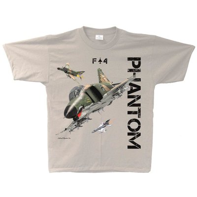 F-4E Phantom T-shirt  USAF F-4E Phantom t shirt Sand color
