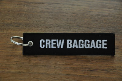CREW BAGGAGE keychain keyring bagagelabel