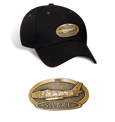 F-86 Sabre Luxury baseball cap with metal emblem F-86 Sabre brass cap