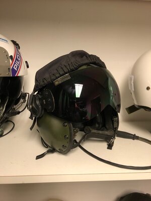 Hawk pilot flight helmet