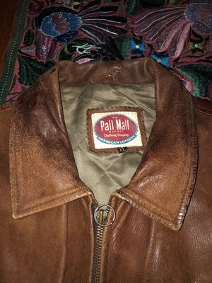 leather Pall Mall  flight jacket size XL