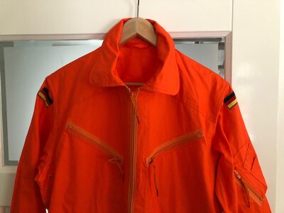 Orange flight suit Germany Navy size 2 like New
