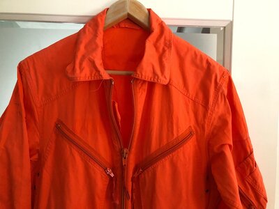 Orange flight suit Germany Navy size 2 like New