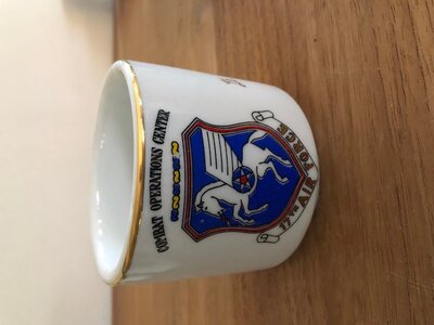Ramstein Air Base coffee mug 17th Air Force Lt. Col. Kestly