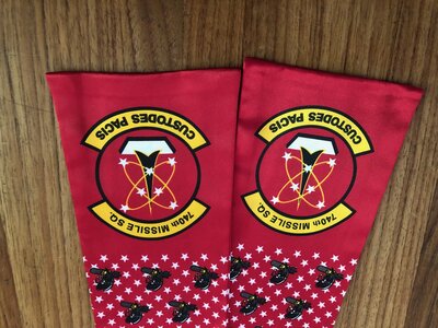 Pilot scarf 740th Missile Sqn Custodes Pacis