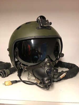 Zsh-7 flight helmet + KM-34D oxygen mask fighter pilot Indian Air Force