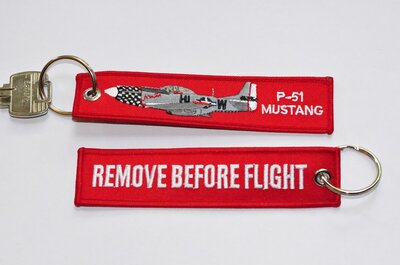 P-51 Mustang keychain keyring