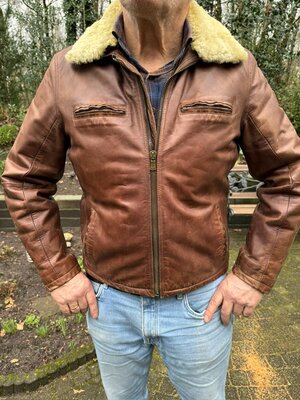 leather PME Legend flight jacket size Large