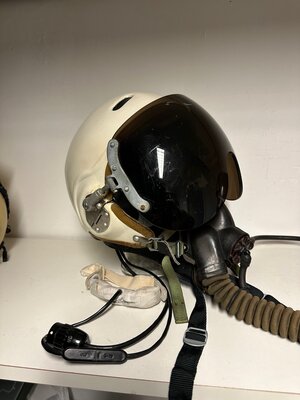 Russian ZSh-3 flight helmet + KM-32 oxygen mask + leather helmet with communications