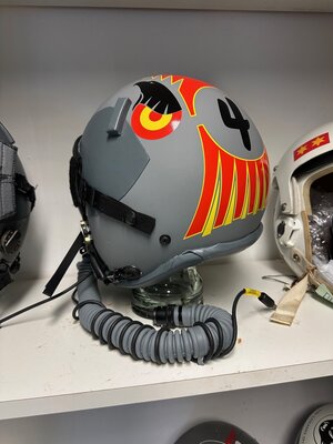 HGU-55/P flight helmet size XL 121 Sq Spanish AF F-18 pilot Captain Villar call sign El Puo