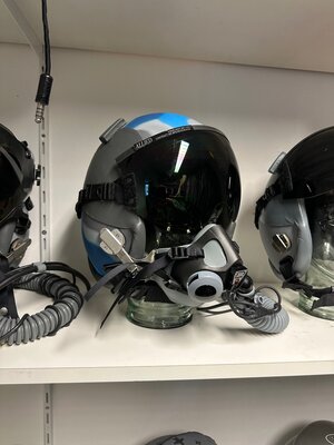 HGU-55/P flight helmet size Large Aggressors Squadron markings